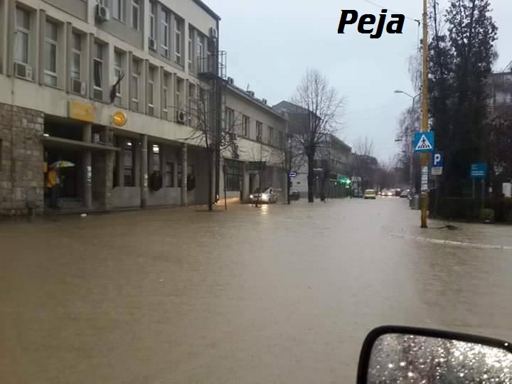 Partia FJALA e brengosur për gjendjën në qytetin e Pejës dhe qytetëve të tjera të Kosovës shkaku i reshjëve të mëdha të shiut