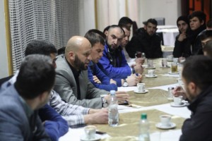 Takim me të rinjtë në Podujevë