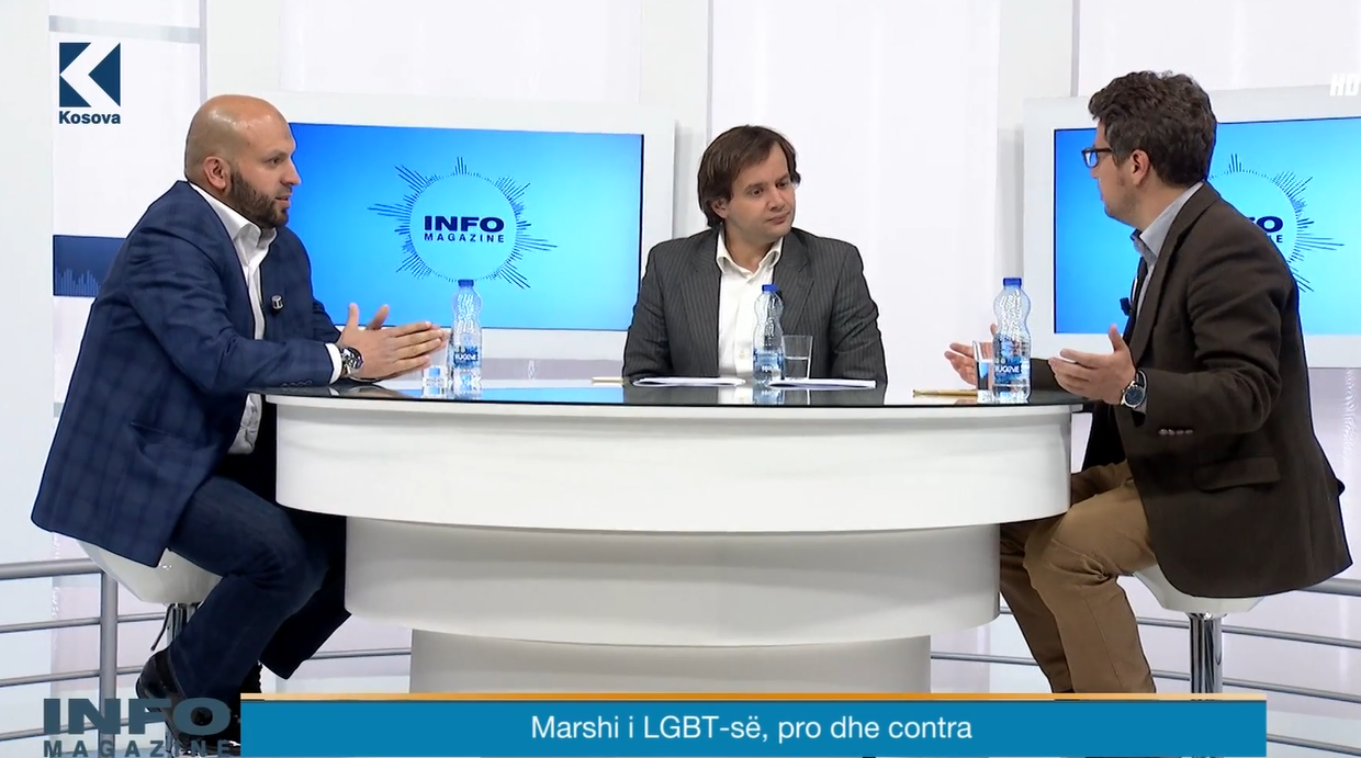 Kryetari Dr.Gëzim Kelmendi - Debat në Info Magazina "Parada e LGBT" me Petrit Zogaj (17.05.2016)