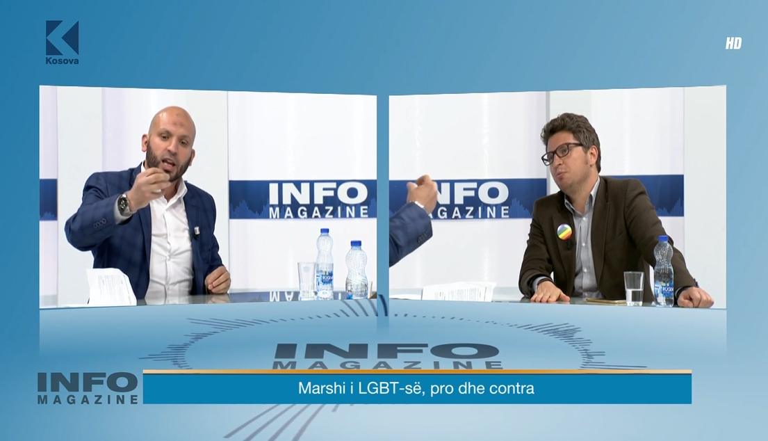 Kryetari Dr.Gëzim Kelmendi - Debat në Info Magazina "Parada e LGBT" me Petrit Zogaj (17.05.2016)