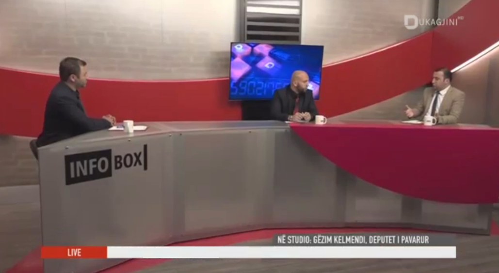 Dr.Gëzim Kelmendi mysafir në emisionin “InfoBox” në TV Dukagjin