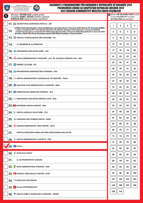 Si të votohet Partia FJALA