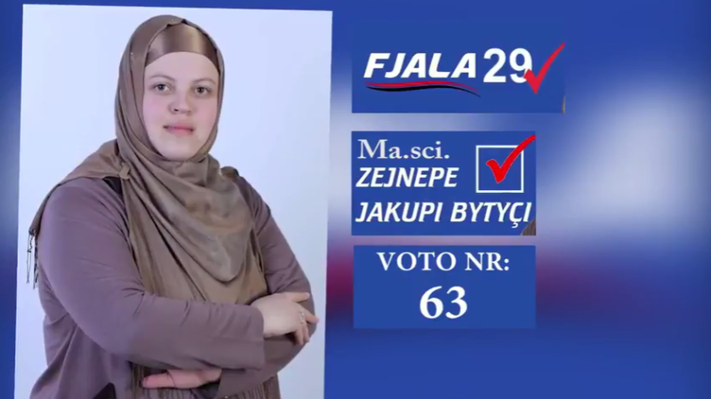 Spoti politik i kandidatës Zejnepe Jakupi – Bytyçi