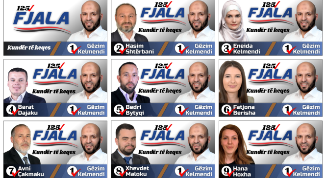 Kandidatët e Partisë FJALA për zgjedhjet e 6 tetorit
