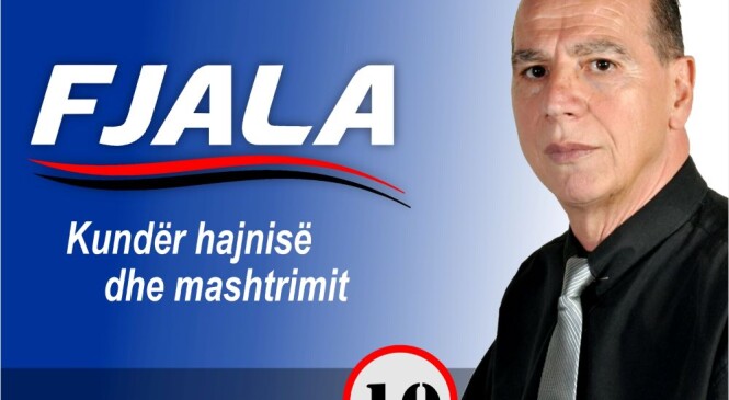 Partia FJALA dhe unë Prof.Xhavit Dalloshi do të luftojmë të keqën sëbashku