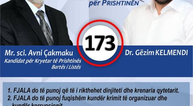 Kelmendi: Avni Çakmaku – kandidati më i mirë për kryetar të  Prishtinës!