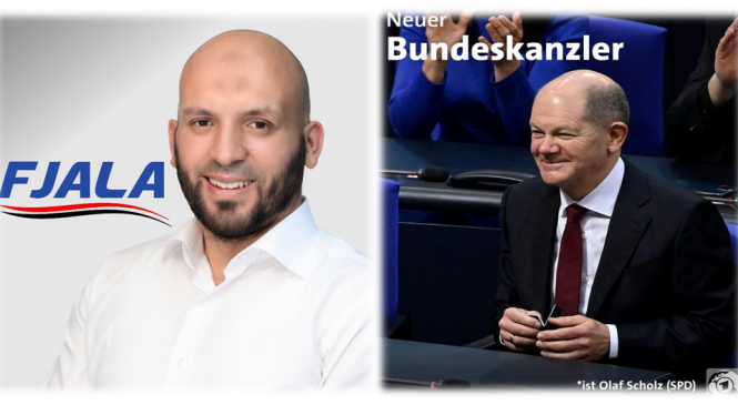 Kelmendi e uron në gjermanisht Kancelarin e ri të Gjermanisë, Olaf Scholz